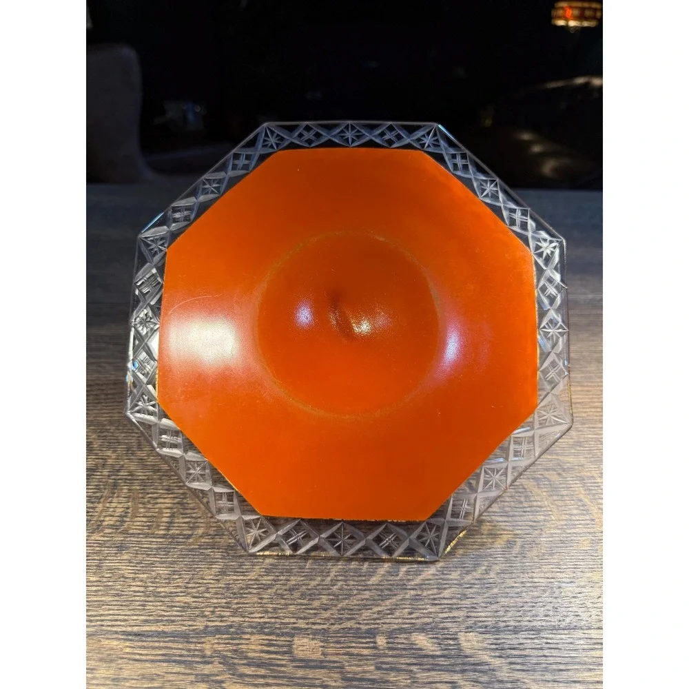 Vintage Glass Fish Handle Tray:‎ Mid-Century Coastal Decor
